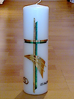 Hochzeitskerze HZ-20 aus Bea's Kerzen-Boutique